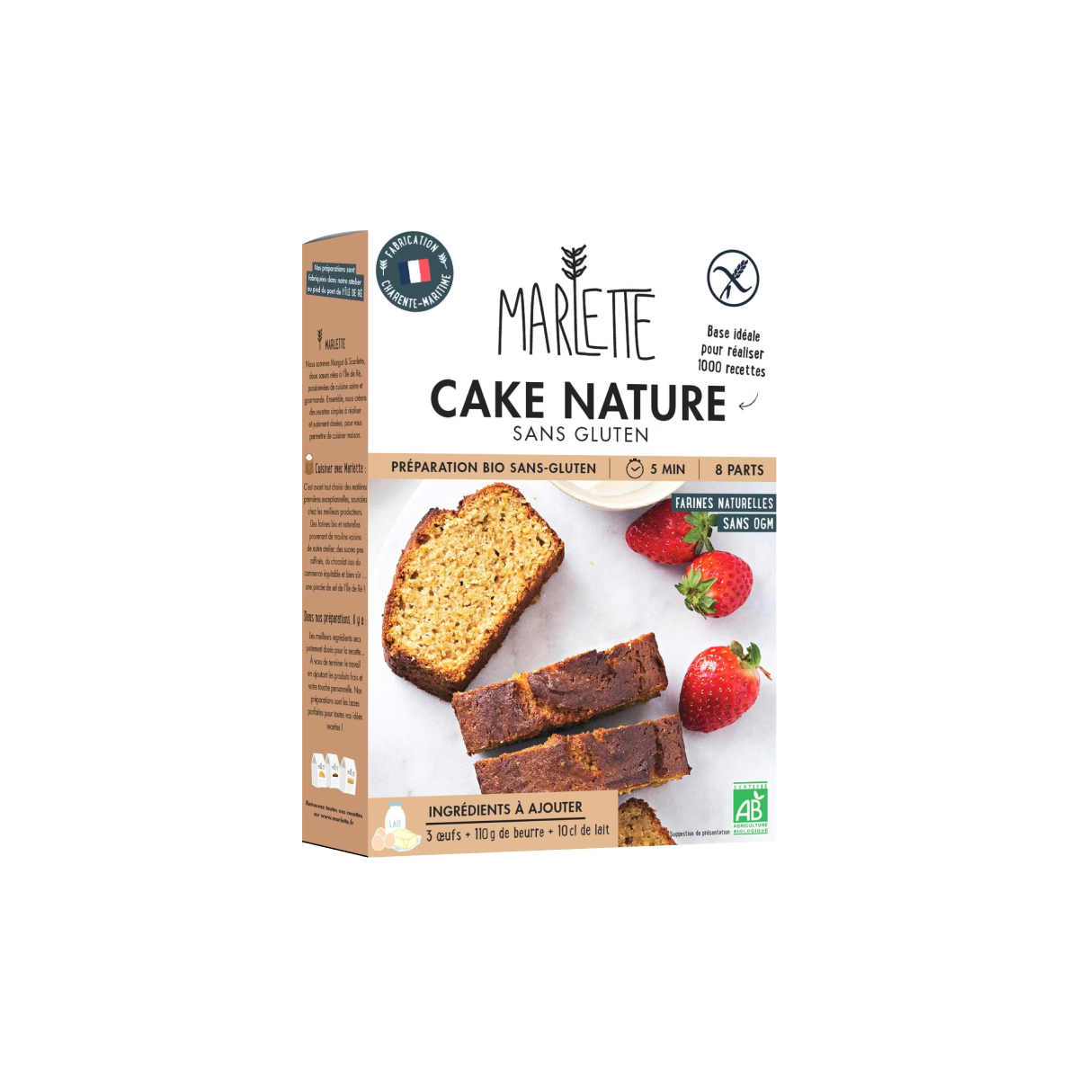 Cake Nature Sans Gluten Marlette